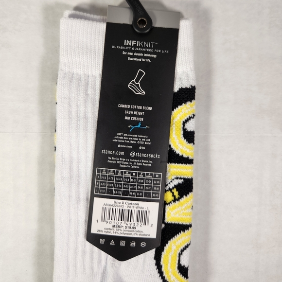 NWT Men's Uno X Cartoon Stance Crew Socks - Picture 3 of 8